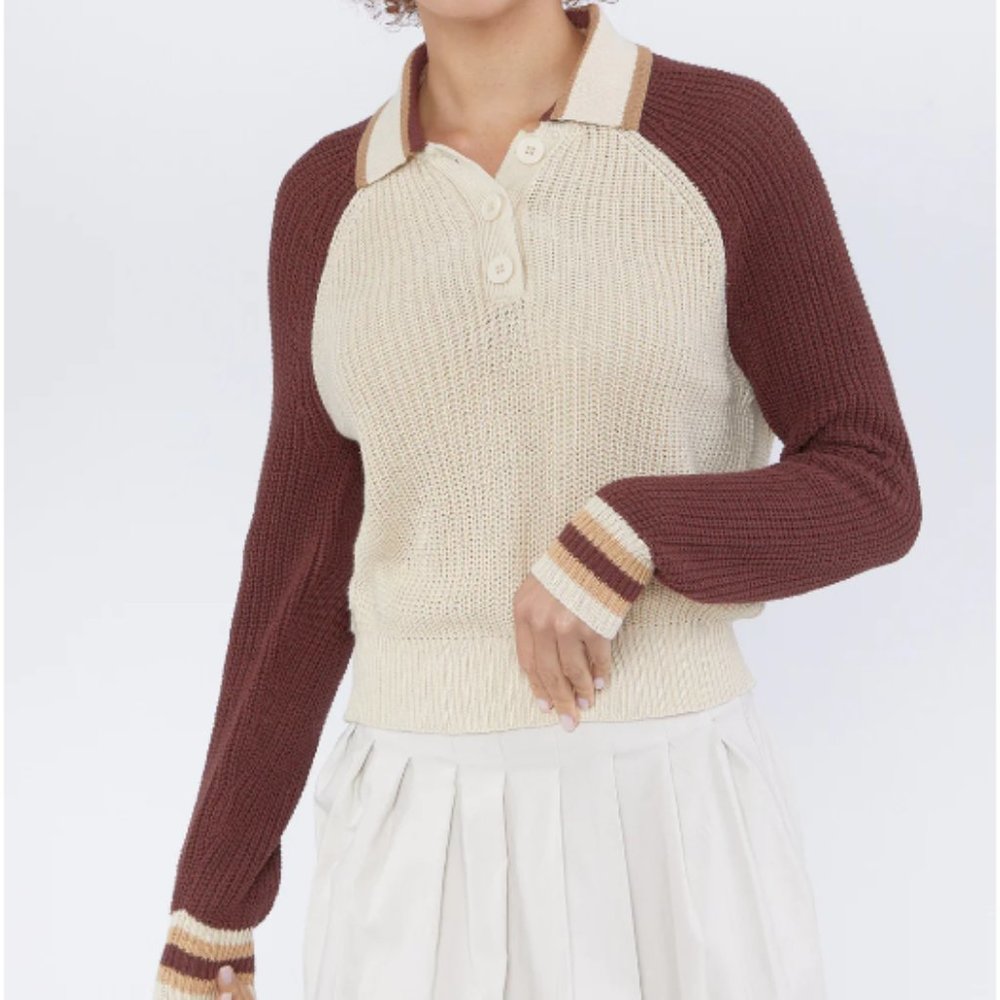 Marble Canvas Pant Bundle with Crew neck bodysuit & sweater knit top. Small NWT - Picture 11 of 16